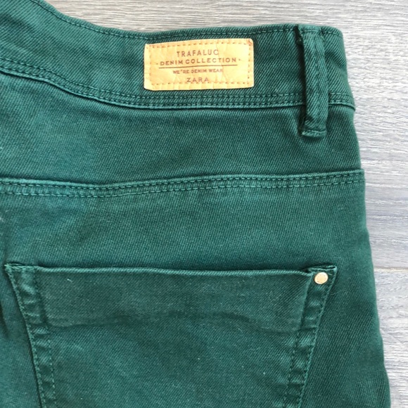 Zara Emerald green jeans size 4 - Picture 7 of 8